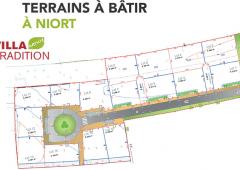 plan des lots en vente à Niort pour construction de maison